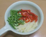 サーモンのほほ肉　ケチャップカレー炒め作り方2写真
