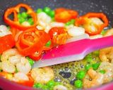 ✿小エビとグリンピースのバジル炒め✿作り方5写真