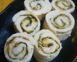 レンジで簡単♪ささみの梅しそくるくる◎作り方6写真