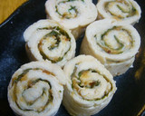 レンジで簡単♪ささみの梅しそくるくる◎作り方6写真