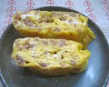 ひき肉入り玉子焼き　お弁当のおかず♪作り方3写真