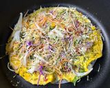お好み焼き風バインチャンヌン作り方2写真