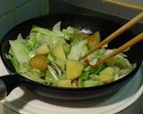 春キャベツと新じゃがのチーズパスタ作り方5写真