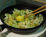 春キャベツと新じゃがのチーズパスタ作り方6写真