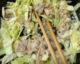 しゃぶしゃぶ豚脂で作るそばメシ😻作り方3写真