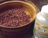 ものぐさ主婦の土鍋で保温節約、ゆで小豆作り方13写真