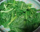 野菜嫌いな旦那も（笑）小松菜ごま油炒め作り方1写真