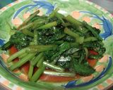 野菜嫌いな旦那も（笑）小松菜ごま油炒め作り方3写真