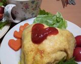 ぷりぷりハートのオムライスー♡作り方8写真