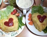 ぷりぷりハートのオムライスー♡作り方9写真