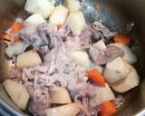 豚こま肉としらたき no うち肉じゃが作り方3写真