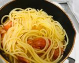 夏野菜★トマトとアンチョビのオイルパスタ作り方4写真