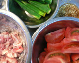 ♡トマトと豚こま肉のしょうが焼き♡作り方1写真