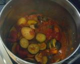 たこと夏野菜のトマトソース煮＆次の日パイ作り方6写真