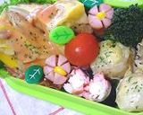お弁当に✿のり×チーズ×かにかまのお花作り方8写真