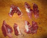 砂肝と鶏皮のピリ辛炒め作り方2写真