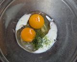 マイルドな辛味が食欲UP♡キムチの卵焼き作り方1写真