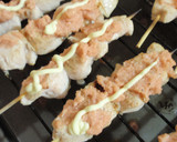 ちょっと変った焼き鳥～たらこマヨネーズ～作り方4写真