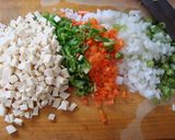 高野豆腐でぽんぽこオムレツ作り方1写真