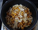 夏の昼ご飯♬鶏とキノコのピリ辛つけ麺作り方4写真