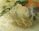 塩ラーメンでクリームパスタ＾＾作り方2写真