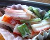 お弁当にかにかまのマヨ胡椒和え作り方6写真