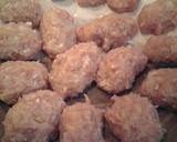 れんこんと鶏ひき肉のしんじょう揚げ作り方3写真
