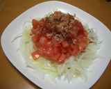 超簡単♪ヘルシー♪トマトオニオンサラダ作り方3写真