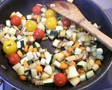 野菜たっぷり乗せ♪ガーリックライス作り方5写真