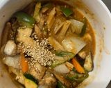 肉無チクワクリーミーオイピリ辛味野菜炒め作り方19写真