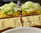 ハム卵レタスチーズ サンド作り方6写真