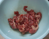 かぼちゃと牛肉のオイスター炒め作り方2写真