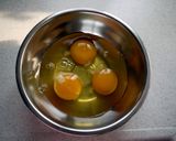 フライパンだけで作る ハートのたまご焼き作り方1写真