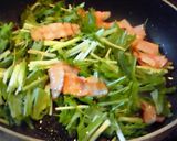 ベーコンと水菜のパスタ(やさし~い味)作り方4写真