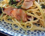 ベーコンと水菜のパスタ(やさし~い味)作り方6写真