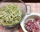 セロリと豚肉のシャキシャキちゃんぷるー作り方1写真