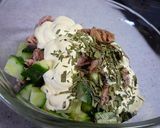 ツナときゅうりのトマトのカップサラダ作り方3写真