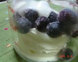 ブルーベリーの☆ヨーグルトバニラアイス作り方1写真