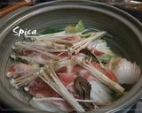 土鍋 de 白菜豚の重ね蒸し作り方3写真