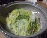 土鍋 de 白菜豚の重ね蒸し作り方4写真