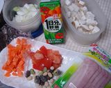 減塩♪ミネストローネ風のほっこりスープ作り方1写真