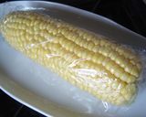 レンジで《とうもろこし》チン作り方1写真