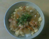 ☆ふんわり優しい卵とエビのあんかけ丼☆作り方8写真