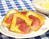 こんがりハムのフレンチトースト✿作り方4写真