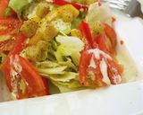 ペッパークルトンの夏野菜シーザーサラダ作り方4写真