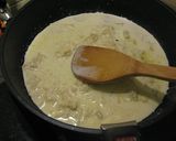 ニラ・ベーコン・ホタテ缶のクリームパスタ作り方2写真