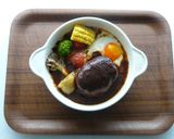デミグラ缶で煮込みハンバーグ作り方10写真