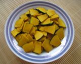 ハムとかぼちゃときゅうりのサラダ作り方1写真