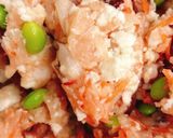 たこと枝豆の紅生姜つくね作り方2写真