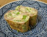 いり鶏入り卵焼き　お弁当のおかず作り方4写真